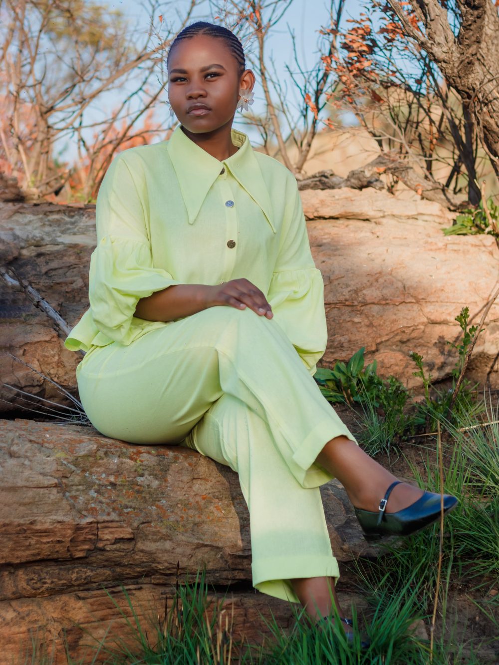 Amandla set (sunny lime)