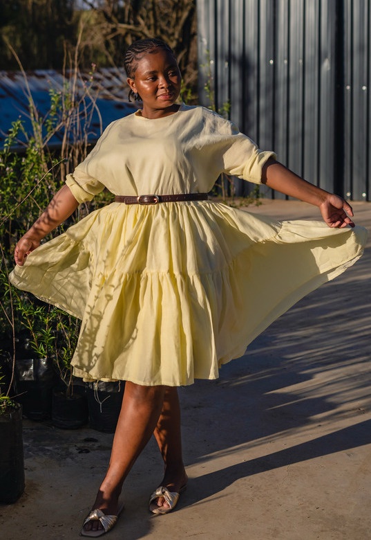 Amandla oversized dress [midi-length]